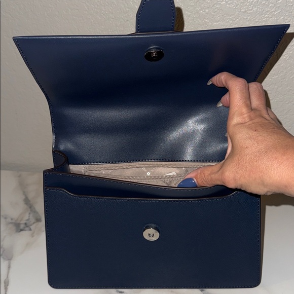 Michael Kors Dark Blue Satchel crossbody-NWOT - Picture 3 of 5